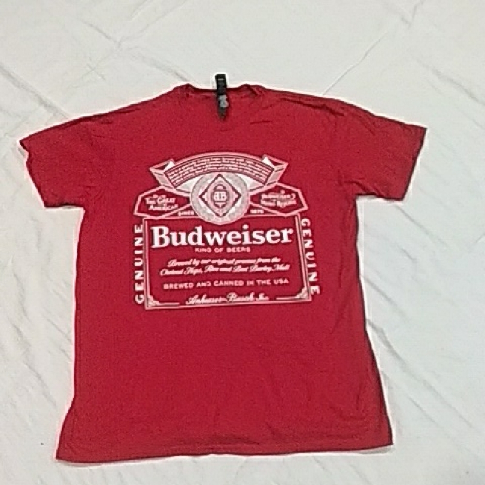 Budweiser Red Short-Sleeve Logo Tee for Men